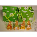 Nyuszi tasakban poly 4cm -  4féle