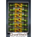 Csipesz lapát tavaszi poly 4cm - Sárga-zöld S/12