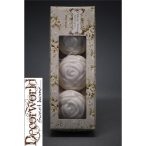 Rózsa alakú szappan 5cm  zöld kamélia