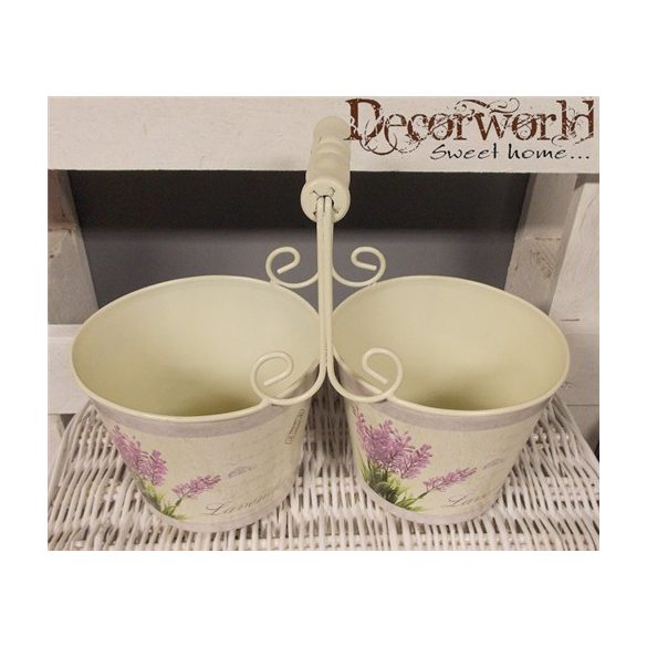 Dupla kaspó levendulás