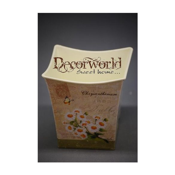 Kaspó bádog szögletes 11,5x12,5cm