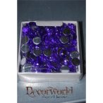 Kristály kő acryl 10mm iboly lila S/100