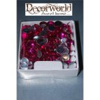 Kristály kő acryl 10mm ciklámenS/100