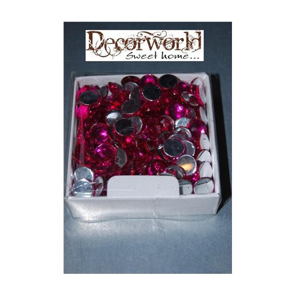 Kristály kő acryl 10mm ciklámenS/100