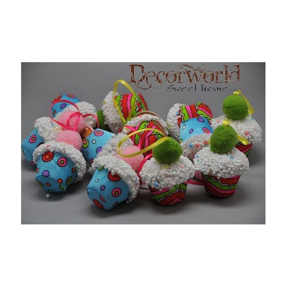 Cukros muffin akasztós