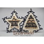 Fenyőfa akasztós Norvégmintás fa 14 cm