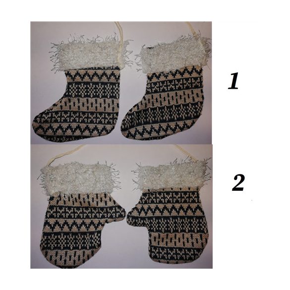 CSIZMA -KESZTYŰ PÁR TASAK AKASZTÓS TEXTIL 2 FÉLE