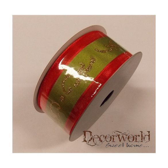 SZALAG 38MM/10M INDÁS TEXTIL