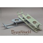 Mécsestartó szánkó fa - Kék-zöld 2féle