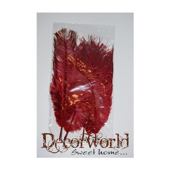 Marabú toll 25-30x16cm burgundi S/5 SSS