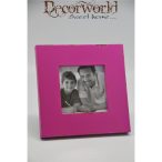 Képkeret fa 17x17cm pink