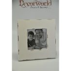 Képkeret fa 17x17cm fehér