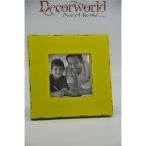 Képkeret fa 17x17cm sárga