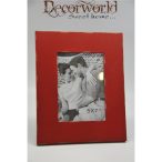 Képkeret fa 21,5x26,5cm bordó