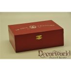 Ékszertartó doboz fa 20x14,5cm bordó