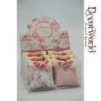   Illatosító tasak textil csipkés 7x6.5cm S/6 - Rózsaszín AKCIÓS