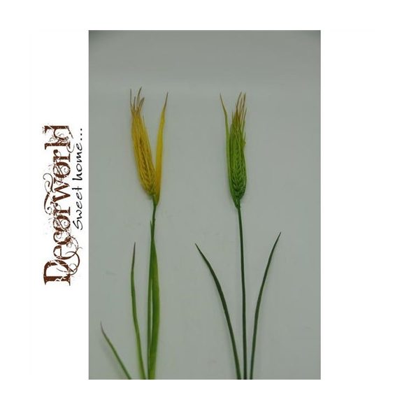 Selyemvirág búza dísz műanyag 73cm zöld, sárga 2 féle