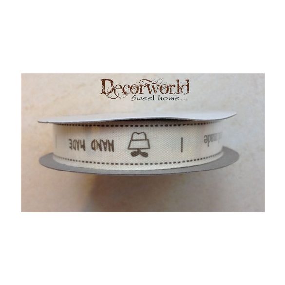 Szalag textil mintás 1,5cmx10m többféle