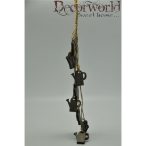 Teáskanna akasztós fa 5x5,5x8cm szürke-fehér S/8