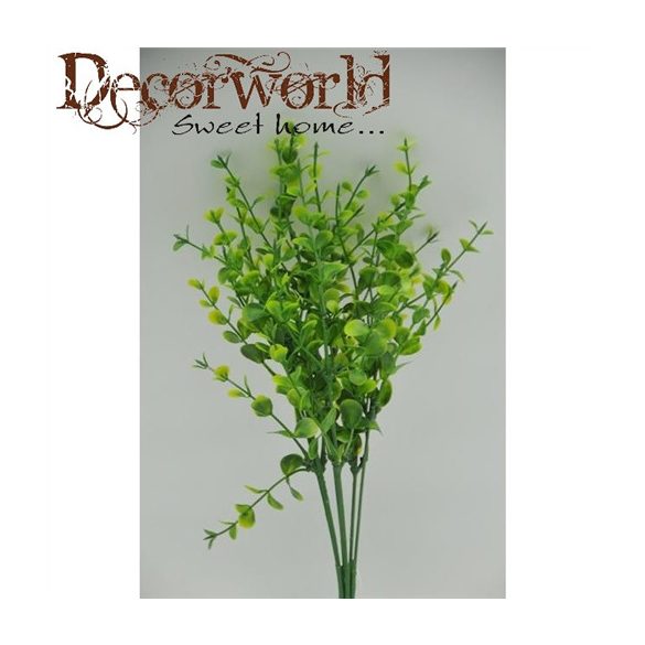 Selyemvirág Eukaliptusz csokor máanyag 33cm zöld