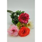 Selyemvirág Rózsa műanyag 60cm színes 3 féle