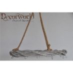 Koszorú vessző kötéllel 40x4cm natúr