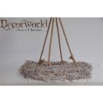 Koszorú vessző kötéllel 45x9cm natúr