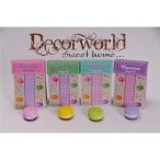 Mágnes macaron poly 3,5x2cm színes 4 féle