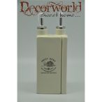 Olaj- és evettartó kerámia 9x4,6x24cm krém