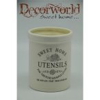 Tároló kerámia 10x10x12,5cm - Krém