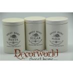 Tároló kerámia 11x11x16cm 3 féle - Krém