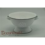 Fém szűrő 22x13cm fehér