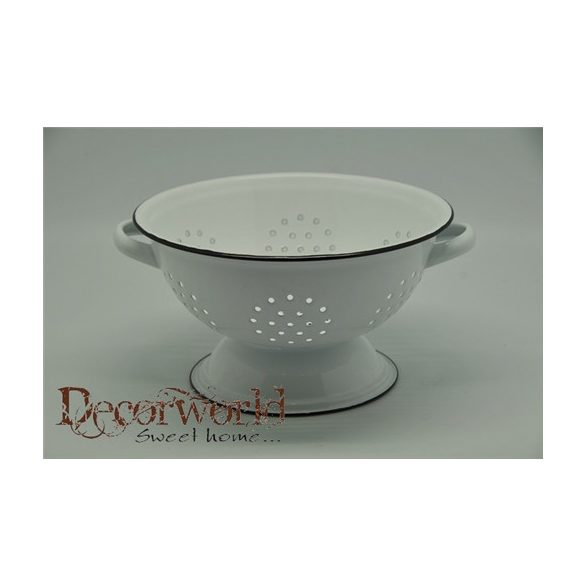 Fém szűrő 22x13cm fehér