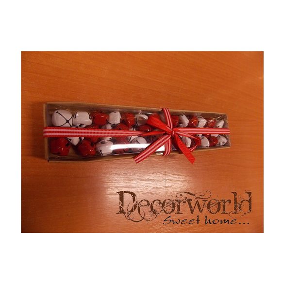 Harang akasztós 1,5 cm piros-fehér s/40