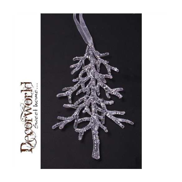 Ág akasztós műanyag 15,5cm fehér