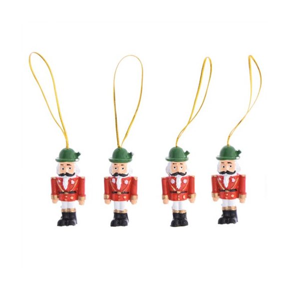 Katona akasztós poly 2,4x1,6x5,6cm piros S/4