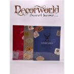   Lapdosszié Vintage mintás papír A4 kék-bordó-khaki 3 féle