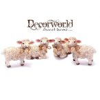 Bárány poly 7,5x3,5x6,5cm barna 2 féle