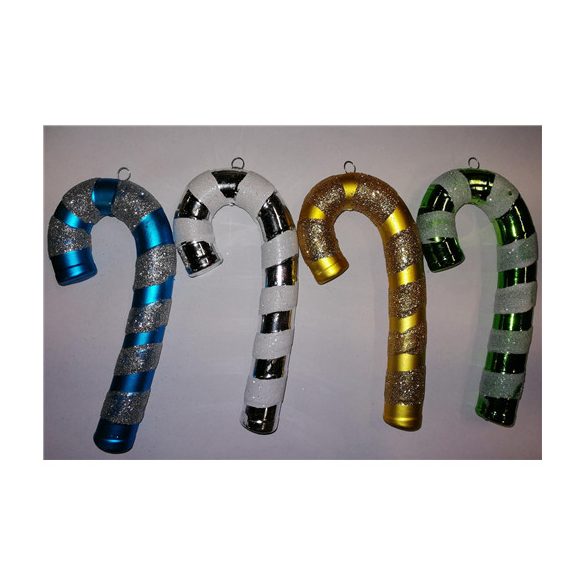 Karácsonyfadísz műanyag 14cm - 4 színben