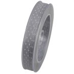 Szalag csillaggal textil 10mm x 10m ezüst