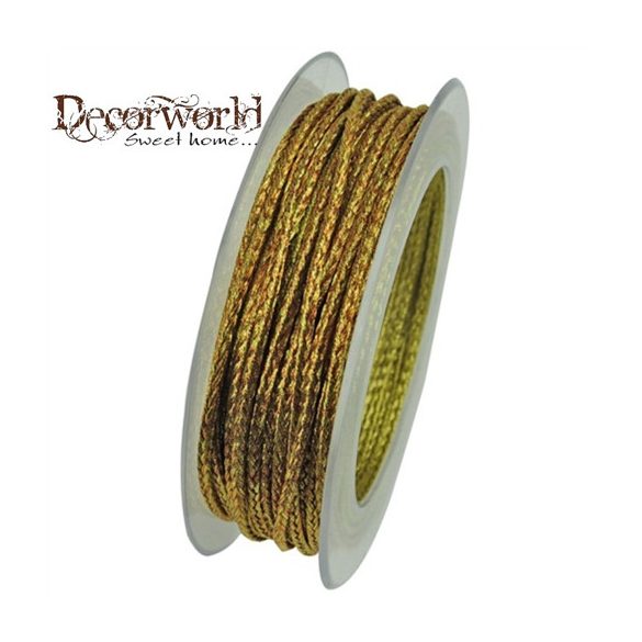 Szalag textil 3mmx10m óarany