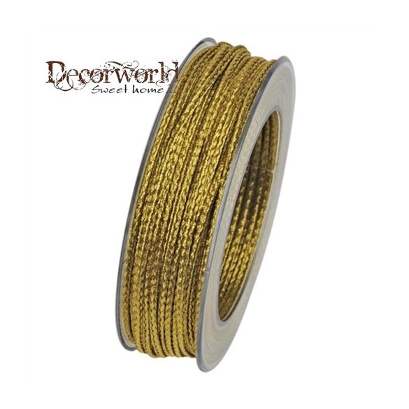 Szalag textil 3mmx10m arany