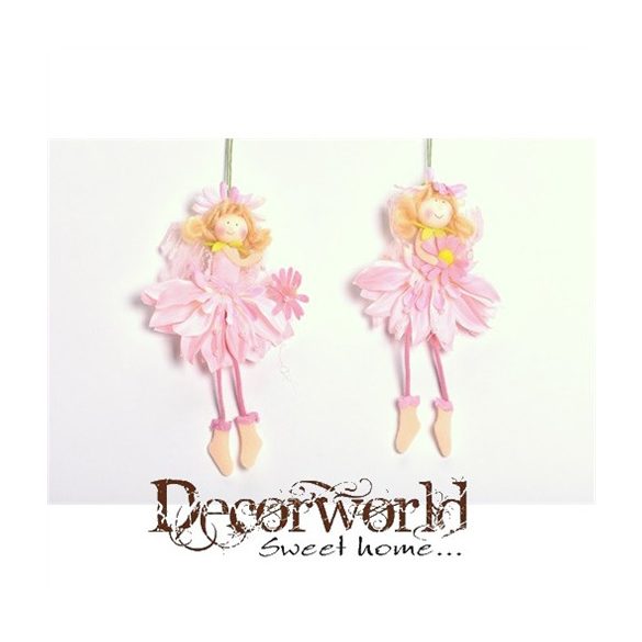 Tündér textil 18cm - Rózsaszín 2 féle