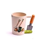 Bögre ásóval kerámia