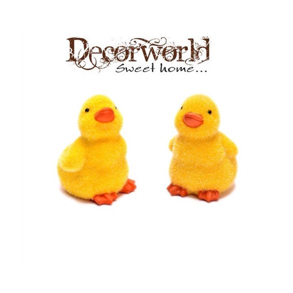 Poly kacsa flokkolt 7,5x8x11cm - Sárga 2 féle