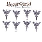 Dekoráció angyal fém ezüst S/8