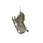 Szánkó műanyag 11x6x4cm arany