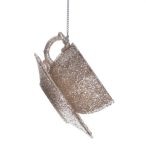 Csésze műanyag glitteres 8,5x8,5x4,5 cm - Pezsgő