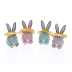 Nyuszi poly 7,5x7,5x14cm - 4féle