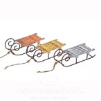 Szánkó fa 6x165x5,5 cm - 3 színben arany,ezüst,bronz